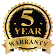 5 year warranty